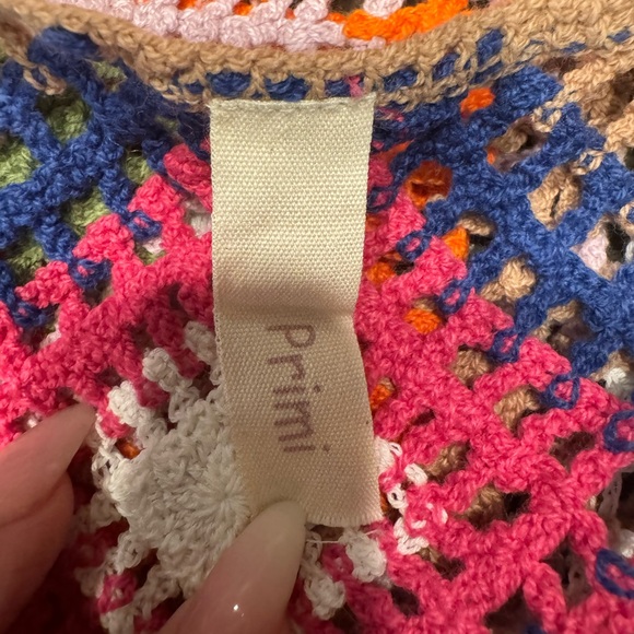 NWOT Colorful Crochet Swim Coverup Sz: S - Picture 6 of 7